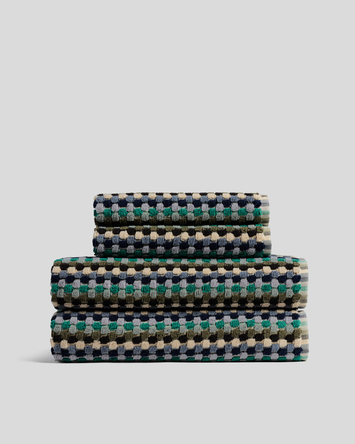 2+2 Organic Mosaic Bath Bundle - Sea