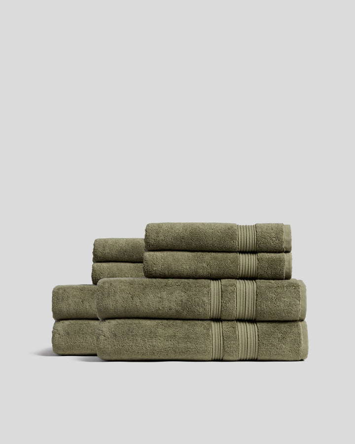 4+4 Classic Turkish Cotton Bath Bundle - Thyme