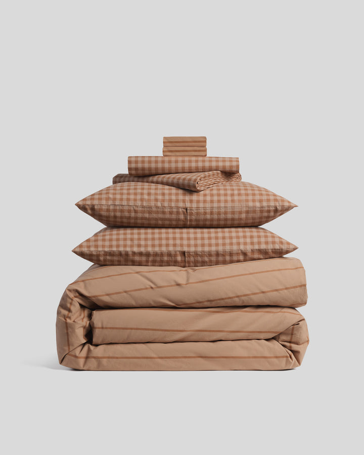 Brushed Cotton Bundle - Adobe Check/Stripe TW/XL