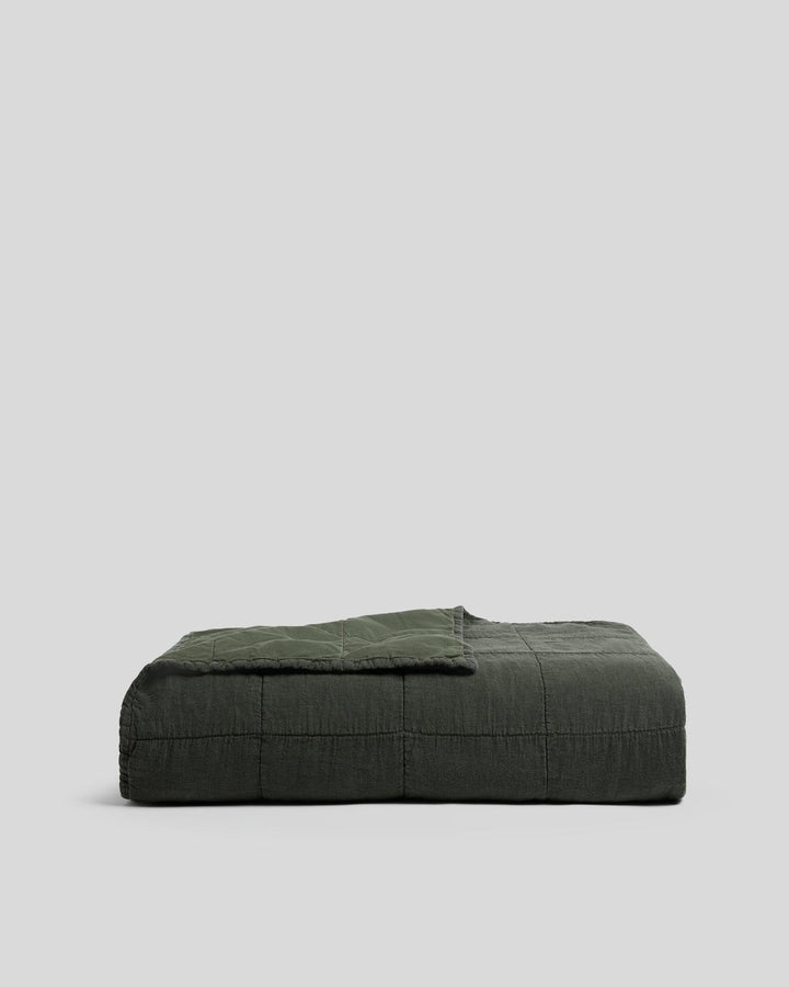 Linen Box Quilt (Evergreen)