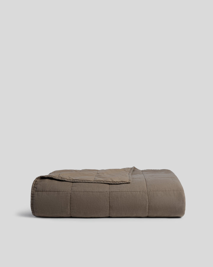 Linen Box Quilt (Warm Grey)