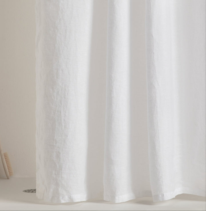 Linen Shower Curtain (White)