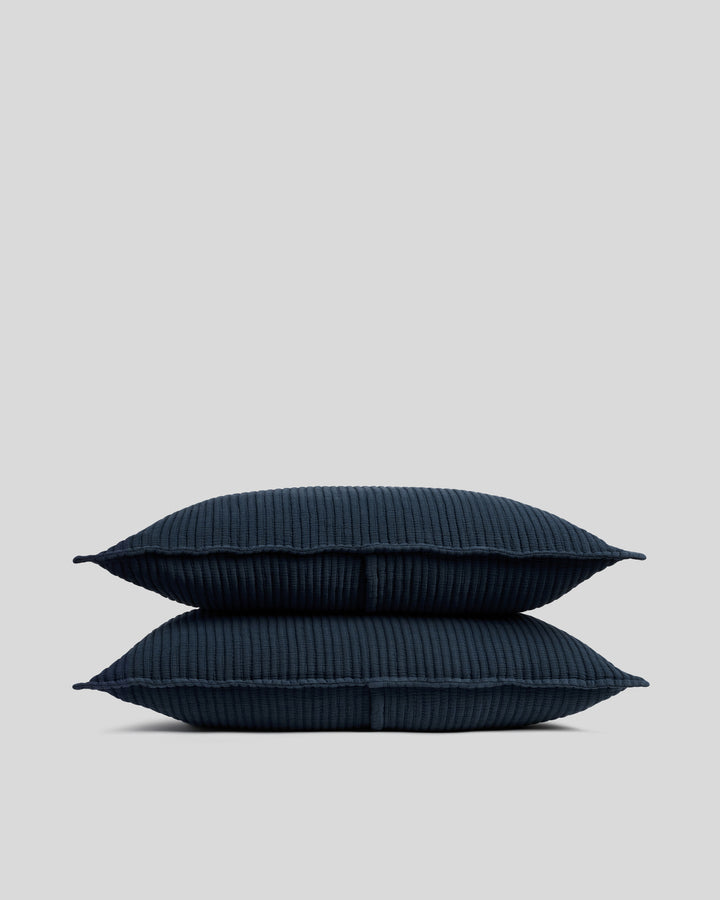 Matelasse Sham Set (Ink)