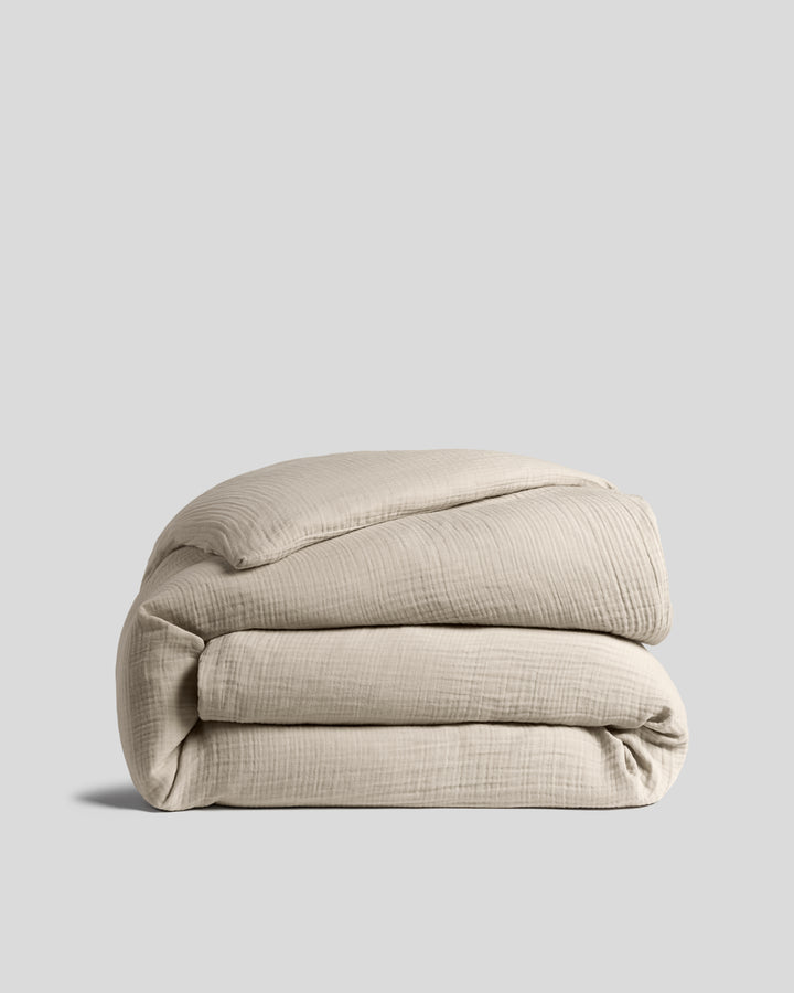 Organic Cloud Cotton Duvet Cover - FINAL SALE (Bone)