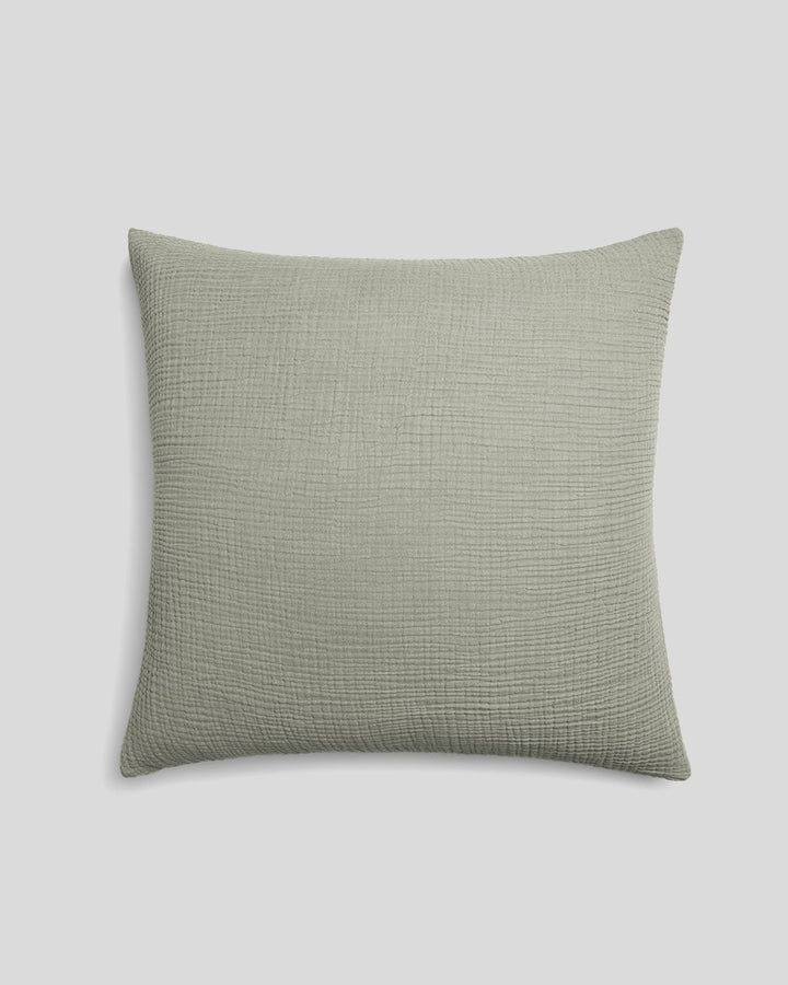 Organic Cloud Cotton Euro Sham - FINAL SALE (Heathered Moss)