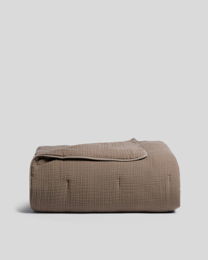 Organic Cloud Cotton Quilt (Warm Grey)