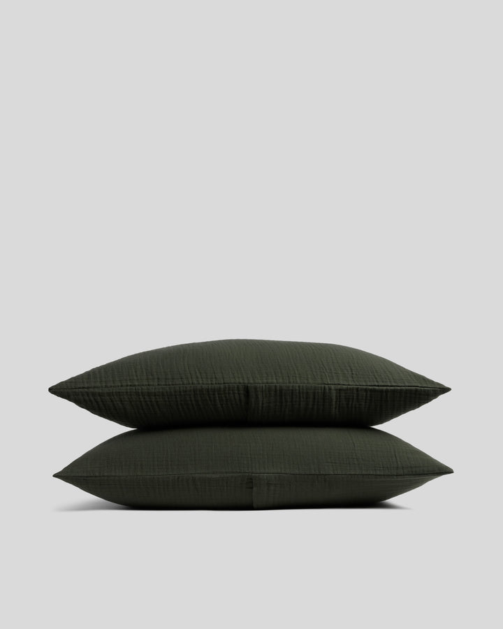 Organic Cloud Cotton Sham Set (Evergreen)