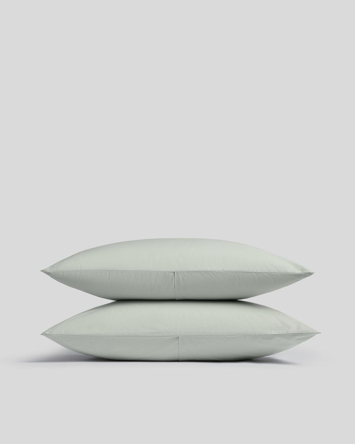 Percale Pillowcase Set - FINAL SALE (Sage)