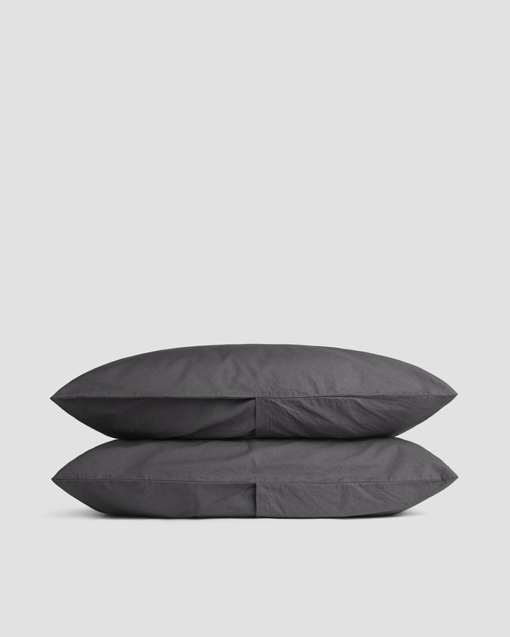Percale Pillowcase Set - FINAL SALE (Slate)