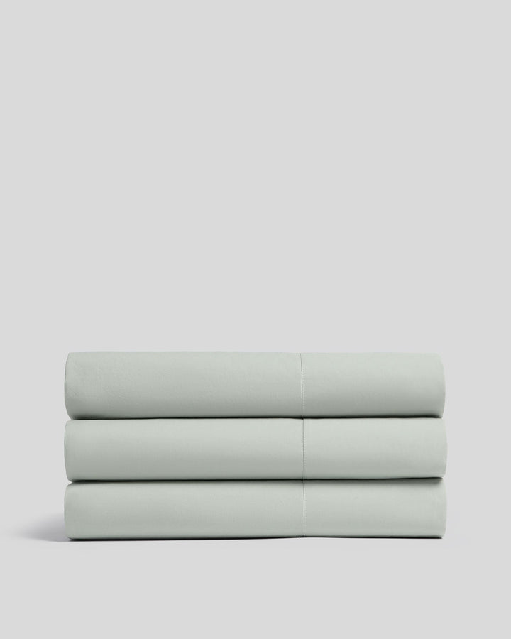 Percale Top Sheet - FINAL SALE (Sage)